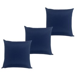 Kit 3 Capa De Almofada Belize Azul Impermeável 45cmx45cm - 1