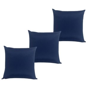 Kit 3 Capa De Almofada Belize Azul Impermeável 45cmx45cm