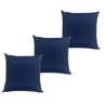 Kit 3 Capa De Almofada Belize Azul Impermeável 45cmx45cm - 1