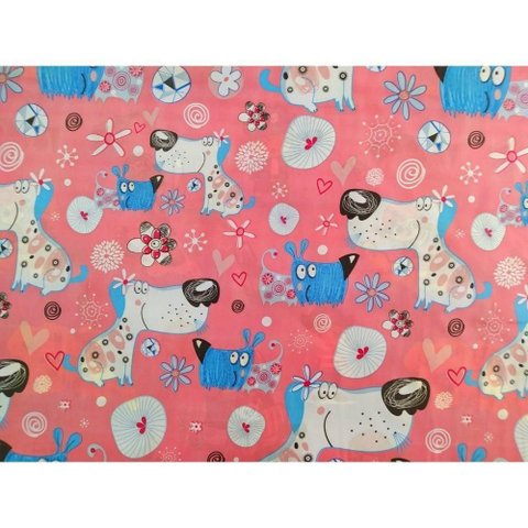 Jogo de Lençol Solteiro 2 Peças Microfibra 100% Poliéster com Elástico Animal Print Rosa Oem