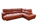 Ver imagem 2 de Sofá Retrátil e Reclinável de Couro Filipinas Canto com Chaise Direita 1,46m - Conhaque com