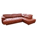 Ver imagem 3 de Sofá Retrátil e Reclinável de Couro Filipinas Canto com Chaise Direita 1,46m - Conhaque com