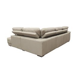 Sofá Retrátil e Reclinável de Couro Filipinas Canto com Chaise Direita 1,36m - Grizzy - 5