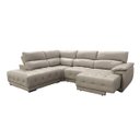 Ver imagem 2 de Sofá Retrátil e Reclinável de Couro Filipinas Canto com Chaise Esquerda 1,26m - Grizzy
