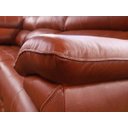 Ver imagem 6 de Sofá Retrátil e Reclinável de Couro Filipinas Canto com Chaise Esquerda 1,46m - Conhaque com