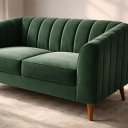 Ver imagem 3 de Namoradeira 2 Lugares Camel 170 cm Veludo Verde