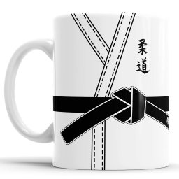 Caneca Kimono Judô faixa preta - 1