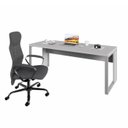 Ver imagem 3 de Mesa Escrivaninha Industrial 1.90m Pés Metal