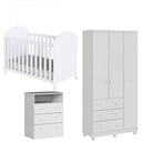 Ver imagem 1 de Kit Berço, Cômoda e Guarda Roupa Peroba Smim Quarto Infantil