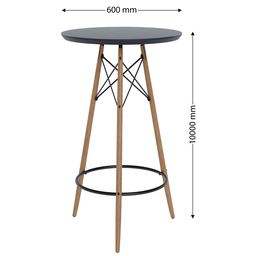 Mesa Bistrô Bar Restaurante Tampo Vidro Temperado Redonda Área Gorumet Retrô Vintage Cozinha Imcal  - 3
