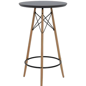 Mesa Bistrô Bar Restaurante Tampo Vidro Temperado Redonda Área Gorumet Retrô Vintage Cozinha Imcal 