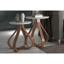 Ver imagem 1 de kit 2 Mesas laterais decorativas