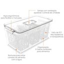 Ver imagem 7 de Kit 2 Organizadores de Geladeira 6,7l 5 Cestos Escorredores Coza Dry Vegetais Frutas