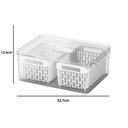 Ver imagem 3 de Kit 2 Organizadores de Geladeira 6,7l 5 Cestos Escorredores Coza Dry Vegetais Frutas