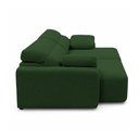 Ver imagem 2 de Sofá Sala de Estar Polo Retrátil Reclinável Bipartido 260cm 4 Lugares Linho Verde M1 - Monari Design