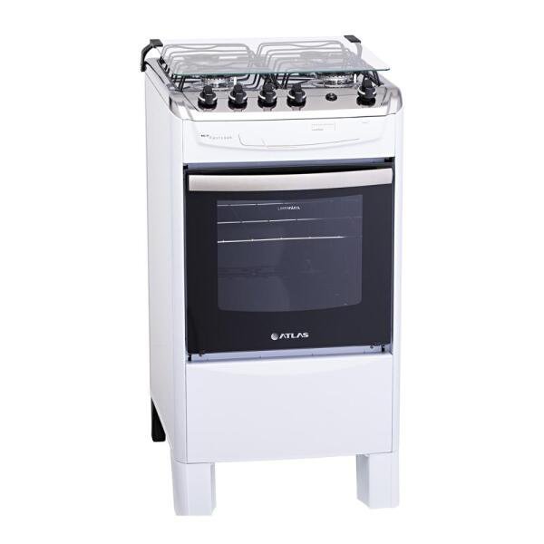 Fogão a Gás 4 Bocas New Fastcook Atlas Acendimento Automático Bivolt Branco