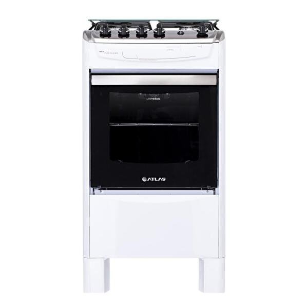 Fogão a Gás 4 Bocas New Fastcook Atlas Acendimento Automático Bivolt Branco - 2