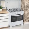 Fogão a Gás Clarice Delicato 6 Bocas Manual Forno 83 Litros Branco - 2