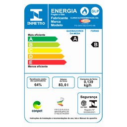 Fogão a Gás Clarice Delicato 6 Bocas Manual Forno 83 Litros Branco - 3 Fogão a Gás Clarice Delicato 6 Bocas Manual Forno 83 Litros Branco - 3