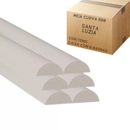 Meia Curva 598 Fendi Poliestireno 2,5cm Santa Luzia (cx 6br) - 2