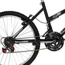 Ver imagem 2 de Bicicleta Feminina Preta Fosca e Branca Aro 24 18 Marchas Pro Tork Ultra