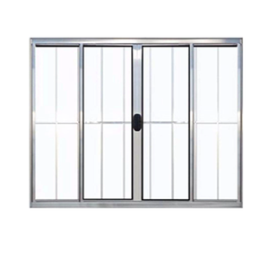 Vitro de Alumínio 4 folhas 1,00 x 1,20 com grade cor Brilhante