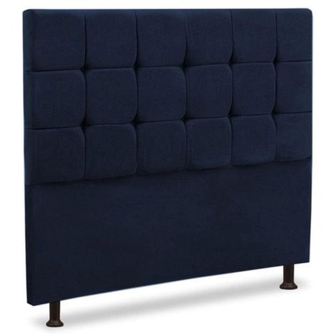 Cabeceira Luxo Sleep Malu King 195cm Azul Marinho