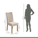 Ver imagem 3 de Conjunto 4 Cadeiras Estofadas Apogeu Móveis Lopas