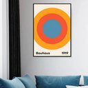 Ver imagem 1 de Quadro Decorativo Arte Bauhaus – 1919 - 70x50cm:moldura Branca