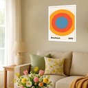 Ver imagem 2 de Quadro Decorativo Arte Bauhaus – 1919 - 70x50cm:moldura Branca