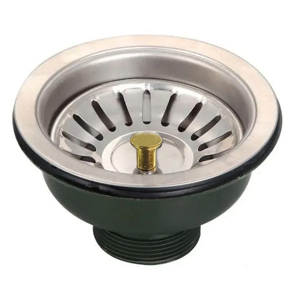 Ralo Valvula Dreno Filtro de Pia 10x10 Kit 4 Unidades Inox Sifao Tubo de Escoamento Cozinha Lavabo - 7