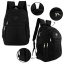 Ver imagem 2 de Mochila Bolsa Reforçada Multifuncional Impermeável Motoqueiro Viagens Camping Trilha Escolar Preto