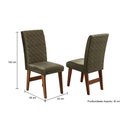 Ver imagem 3 de Mesa Quadrada Sala De Jantar com 8 Cadeiras Off White/Cedro Mônaco Dobuê 80x136