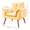 Conjunto de 2 Poltronas Opala Veludo Amarelo - Speciale Home - 7