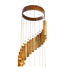 Mensageiro Dos Ventos Espiral Bambu Grande - 2
