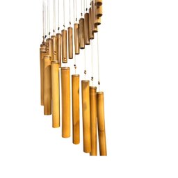 Mensageiro Dos Ventos Espiral Bambu Grande - 3