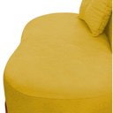 Ver mais imagens de Namoradeira Sofá Feijão Luna 100cm Orgânica Couro Amarelo