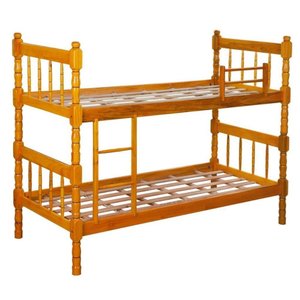 Cama Beliche Solteiro Madeira Torneada 88cm Mel
