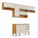Ver imagem 2 de Cozinha Modulada Compacta 4 Peças 8 Portas MDF 280cm Itália Espresso Móveis