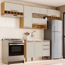 Ver imagem 1 de Cozinha Modulada Compacta 4 Peças 8 Portas MDF 280cm Itália Espresso Móveis