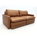 Ver imagem 7 de Sofá Cama Retrátil 200cm Kenai 2 Almofadas Couro Mel G34 - Gran Belo