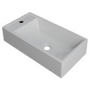 Ver imagem 1 de Cuba Pia de Apoio para Banheiro Retangular 54cm Alva C08 Branco - Mpozenato
