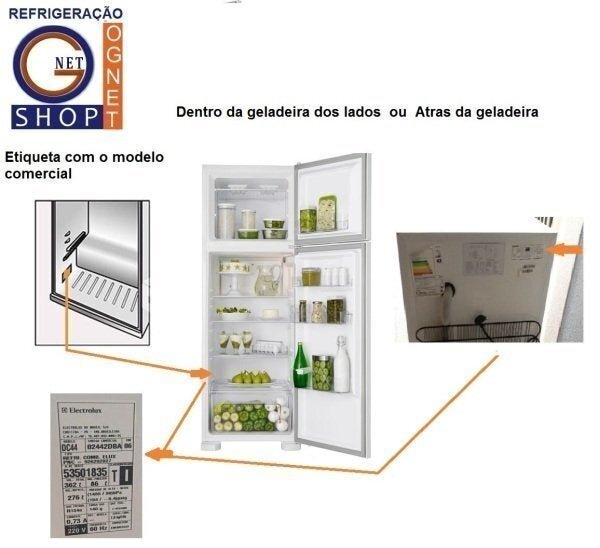 Gaxeta Borracha Continental Rcct360 / 370 (geladeira) - 2