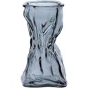 Ver imagem 1 de Vaso Decorativo de Vidro Fumê 17x7x9cm Enfeite Sala Mesa Estante Aparador Flores