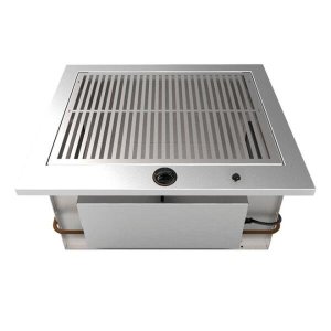 Churrasqueira Cooktop De Embutir A Gás Saro CHEGLP Inox