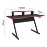 Mesa Computador Gamer 136cm Kappesberg L100 Preta e Vermelha - 4