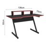 Mesa Computador Gamer 136cm Kappesberg L100 Preta e Vermelha - 4