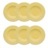 Conjunto 6 Pratos Fundos 23Cm Mendi Sicília Amarelo Oxford - 1