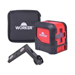 Nível A Laser Worker 964670 Autonivelamento 15 Metros Preto/Vermelho - 1