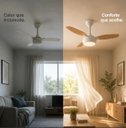 Ver mais imagens de Ventilador Teto com Controle Remoto Dupla Face Inverter Potente Bivolt Ventisol